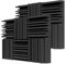 BXI Thick Acoustic Foam Panels, 30 X 30 X 7.8 cm 12 Pcs Broadband Sound Absorbing Foam, Dense Soundproof Padding Tile, Recording Studio Foam Absorber, Groove Decorative 3D Wall Ceiling Panel