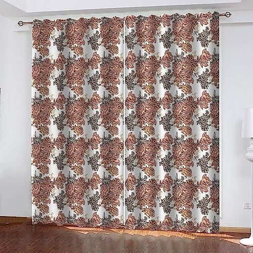 3D Verdunkelungsvorhang Ösen Rosa Blumen-Rebe-Kunst 2 X 70 X 160 cm,2Er Set Gardinen Wohnzimmer Gardinen Blickdicht Kinder Vorhänge Schlafzimmer Dekoschals Gardine -9C3X7N6J5R3N3U4I1Z5N5W0N7V3T6H9L6C