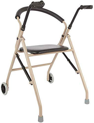 Klapprollator Rollator Gehhilfen Für Senioren Gehgestell, Rollstuhl, Reha Für Senioren, Alte Menschen, Leichter Klapprollator Gehhilfe Mit Sitz, Aluminium-Rollator Faltbar, Höhenverstellbar, Pa