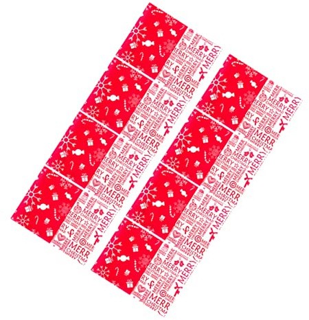 Homoyoyo 500pièces Papier Emballage pour Nougat De Noël Emballage pour Bonbons De Noël Fournitures De Fête