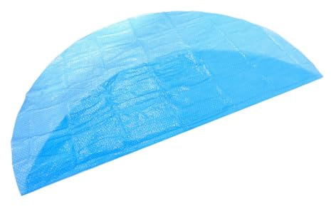 TOBBOMEY 10ft Round PE Pool Cover for Outdoor Swimming Pools Waterproof Insulation Blanket Solar Thermal Cover for Heat Retention Sun Protection
