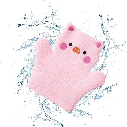 Kid Bath Mitt Waschhandschuh für Kleinkinder mit lustigen Tierdesigns | Weicher Baby-Duschhandschuh für die hautfreundliche Reinigung, wiederverwendbares Bad für die