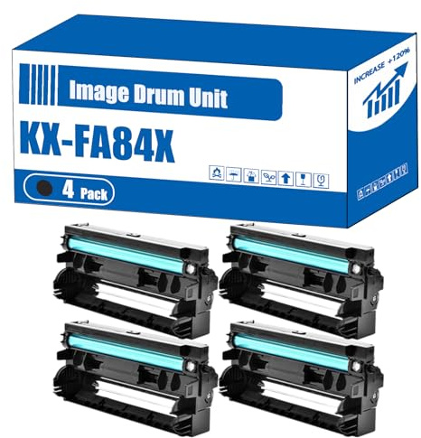 Compatible for Panasonic KX-FA84X Image Drum Unit KX-FL511 KX-FL511G KX-FL511SP KX-FL512 KX-FL513 KX-FL540 KX-FL543 KX-FL611 KX-FL611E KX-FL611G Printers (4 Pack Black)