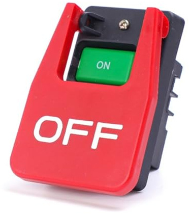 Bosiyrggrl Pour Interrupteur de Scie sur Table de Machine à Bois 120V/230V à Double Tension Paddle HY56, Arrêt des Outils Électriques.