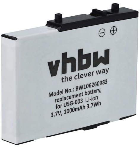 vhbw Batterie Compatible avec Nintendo DS Lite Console de Jeux (900mAh, 3,7V, Li-ION)