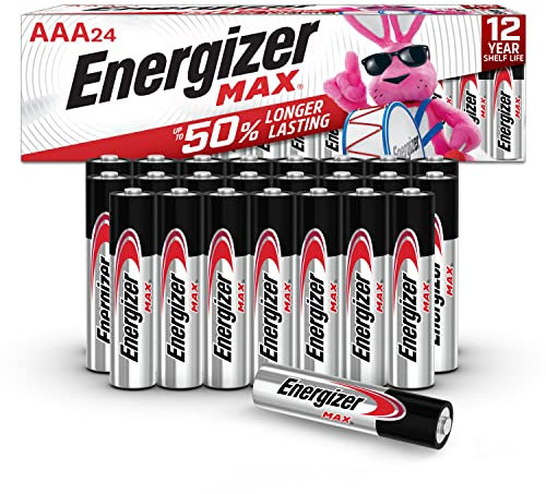 Energizer MAX AAA Batteries (24 Pack), Triple A Alkaline Batteries