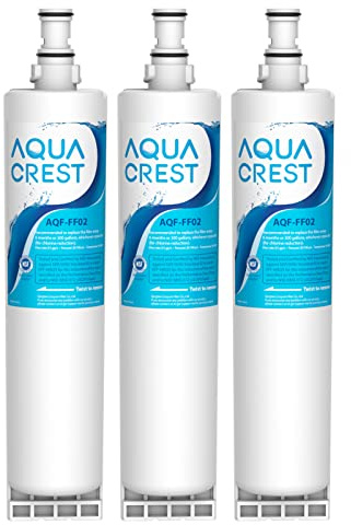 AQUA CREST 4396508 Filtre à Eau Remplacement pour Whirlpool® SBS002, 3 Pack | Remplacement pour Whirlpool® SBS002, S20BRS, 4396508, SBS004, EDR5RXD1, Kenmore® 46-9908, 46-9010