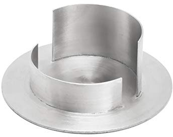 NKlaus 1 x ljushållare 4 cm högt dopljus nattvard till Ø 6 cm mässing ljusstake förnicklad ljusstake bröllop 2804