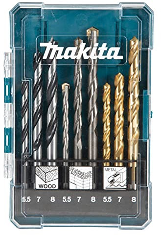 Makita D-71978 Bohrer-Set, 9-teilig