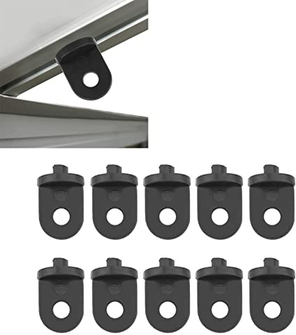 Gewächshaus Haken, 10 Gewächshausclips Kunststoff Pflanzen Kleiderbügel Hängende Clip Set Befestigende Vorrichtung Gewächshaus Werkzeuge Ösen für Gewächshäuser (schwarz)