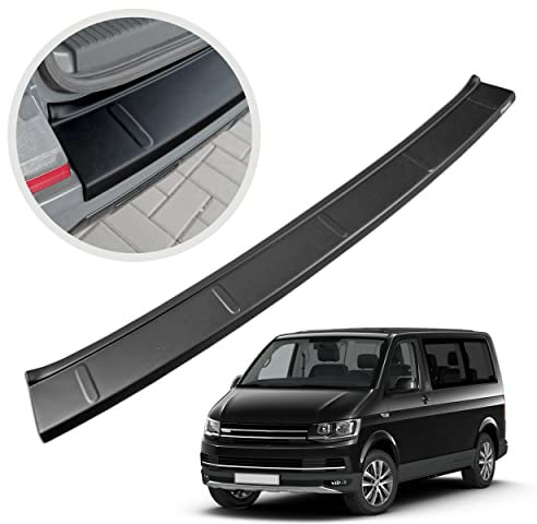 Chromemaster | Protezione paraurti Posteriore | Compatibile con VW T6 2015-2019 | Plastica ABS, Nero Opaco | Protegge la Vernice del Paraurti dai Graffi