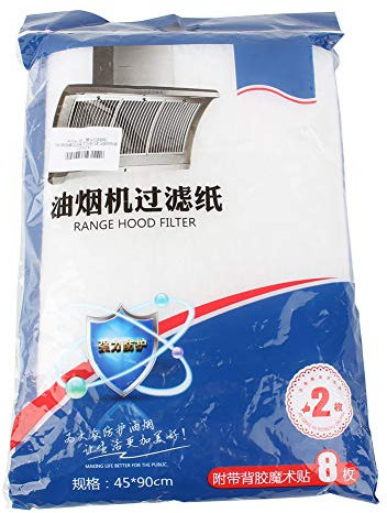 Joyzan Filtro Antigrasa, Papel Filtros Grasa Absorbente Aceite Extractor Cocina Universal Modelos Campana Extractora Humo Graso Juego 2 Herramientas Restaurante Estufa Máquina Rango Carbono Univesal