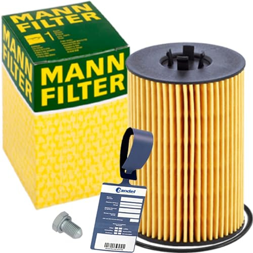 Mann Öl-Filter Ölwechselset | HU7020Z+586.670.001+MN1801 passend für A3 8V Golf 7 Passat B8 2.0 Tdi