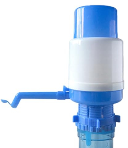 Handpump för vattengallon, manuell handtrycksfontän, bärbar vattenbesparing och snabb vattenurladdning, trycktrycktryckpump med ett extra kort rör och passar de flesta 5 gallon vattendispenser