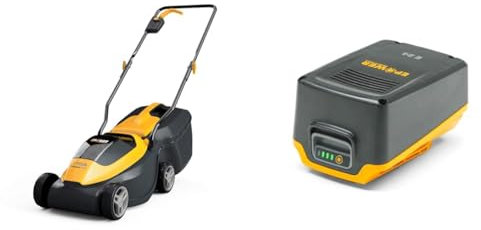 Stiga Akku Rasenmäher Collector 132e (350W), 30cm Schnitt, inkl. 20V (4Ah) Akku & Ladegerät & ePower E 24 20 V Akku, Kapazität 4 Ah