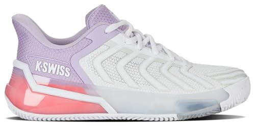 K-Swiss Damen Ultrashot 4 Tennis Shoe, Wht Orchid Petal Neonblaze, 39.5 EU