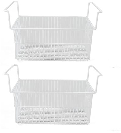 Truhe Gefrierkorb Kühlschrank Draht Gefrierschrank Organizer Bins Truhe Gefrierschrank Draht Aufbewahrungskörbe Passt zu den meisten Tiefkühlschränken (L63cm x B27cm x H29cm (9cm