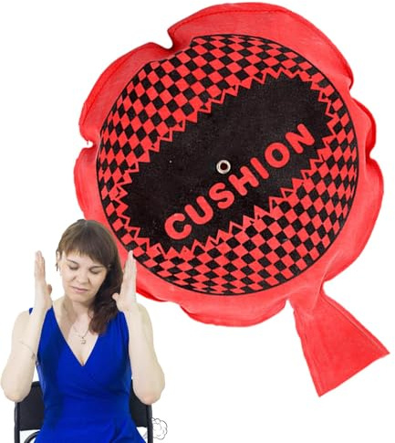 Genérico Cojín Whoopee, Cojín Whoopie de 16/20/25 Cm, ​​Cojín para Pedos Inflable Reutilizable, Juego de Broma con Bolsa de Pedos para Suministros para Fiestas del Día de los Inocentes