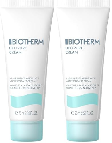 BIOTHERM - Deo Pure Déodorant - Anti-Transpirant - Efficacité Longue Durée - Tous Types de Peaux - Convient Aux Peaux Sensibles (Lot de 2)