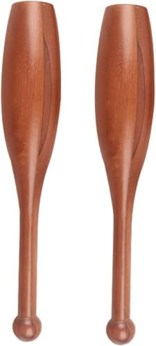 Mazze di Legno Indiane, Macebell, Grandi Dimensioni Pesa Circa 1,12 kg (Coppia), per Modellare Il Corpo, Allenamento Fisico Completo, Lunghezza Totale 45 Cm.