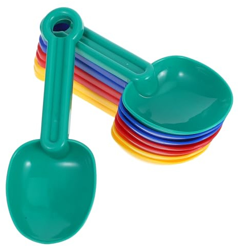 minkissy 8pièces Lot de Mini Pelles Plastique pour Garçon Fille Jouets De Plage Sable Outils De Jeu pour Creuser