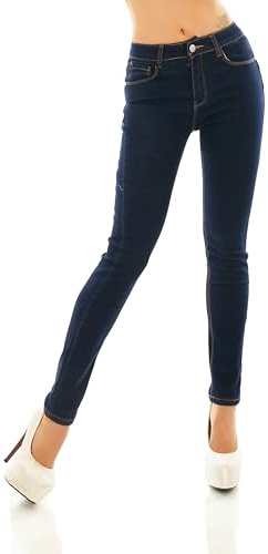 STIDIA Damen Push Up Jeans Sexy Po Hose Röhrenjeans Slim Fit Skinny Stretch XS/34 - XL/42 (DE/NL/SE/PL, Alphanumerisch, L, Regular, Regular, Dunkelblau-770)