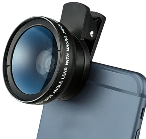 Accesorios para Lentes de celulares: cámara fotográfica con Clip para celulares, Lentes para móviles, Kit de Gran Angular, Accesorio fotográfico para Inteligent