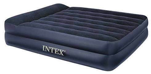 Intex 12-66702 Luftbett Pillow Rest Queen, 230 V, blau