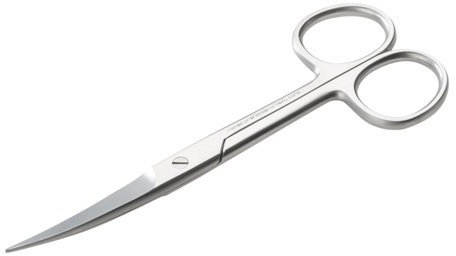 REMOS Household Scissors, Universal Scissors, Pointed, Curved Cutting Edge, 12 cm, Stainless Steel
