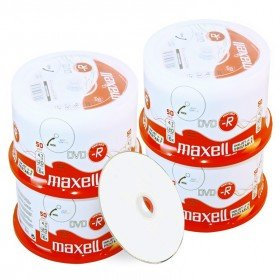 Maxell DVD-R 4.7 Go/120 Min, 16x, fullprintable, 200 Pièces en Cloche