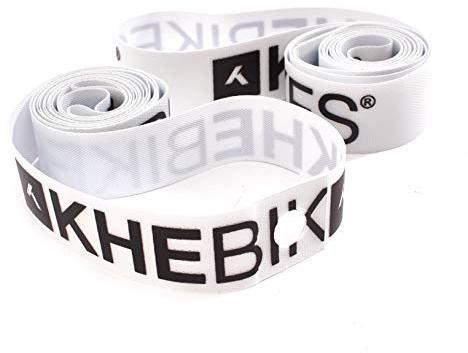 KHE Paire de bandes de jante haute pression pour BMX 20-407 20 Blanc Largeur 20 mm Poids 12 g