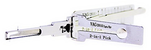 Loboo Idea Original LiShi VAG (2015) 2-in-1 - Plektrum und Decoder zusammen Auto Pick Sets Werkzeuge für den neuen VW (Neuer Name: LiShi 162T (8) 2-in-1 - Plektrum und Decoder-Werkzeug)