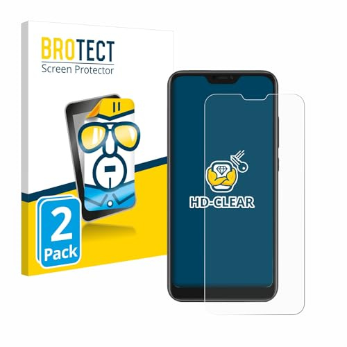 BROTECT Protector Pantalla para Xiaomi Mi A2 Lite Protector Transparente (2 Unidades) Anti-Huellas
