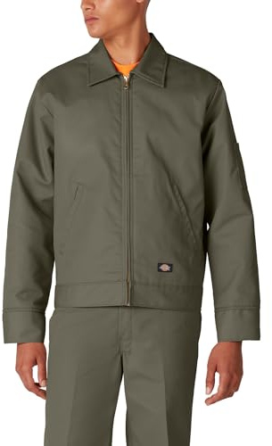 Dickies Mens Insulated Eisenhower Front-zip Jacket, Moss, Medium US