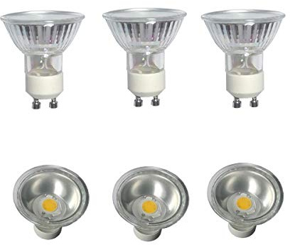 Mr16 Gu10 LED Lichtreflektor COB Scheinwerfer 3.5w Für Ersatz lampe 35w 40W Äquivalent Warmweiß Schmaler 38 Grad Strahl Keramik LED Flutlichtlampen, Nicht Dimmbar, 3000k, COB2020, Pack of 6