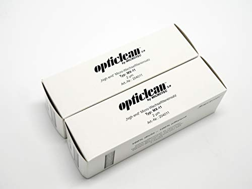2 Stück Microtec® opticlean Filtereinsatz MX-11 | 2 µm | effizienter Heizölfilter | feinste Filterung für kleine Düsen | hervorragende Filtereigenschaften | Vorbeugung von Störungen und Reparaturen
