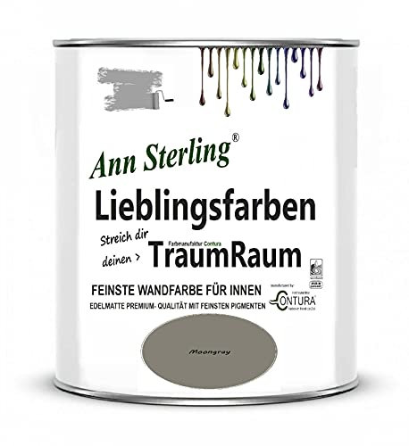 Ann Sterling Wandfarbe Innenraumfarbe Lieblingsfarben Color Farbe Innenfarbe Deckenfarbe (Moon Grey)