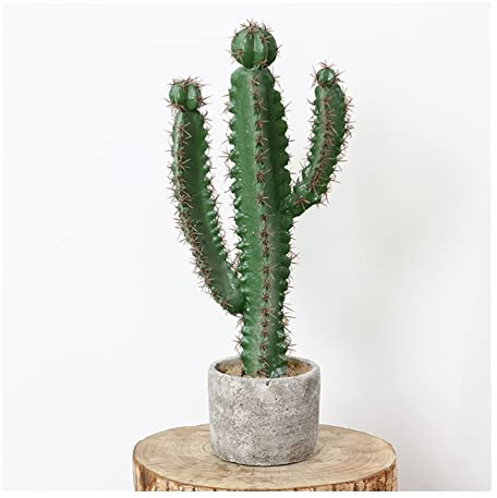 WYFC Grandes Plantas Falsas, Cactus Artificiales con macetas, sin Mantenimiento, Plantas Verdes Falsas for Sala de Estar Decoración del Dormitorio del balcón (Color : 19.6in)