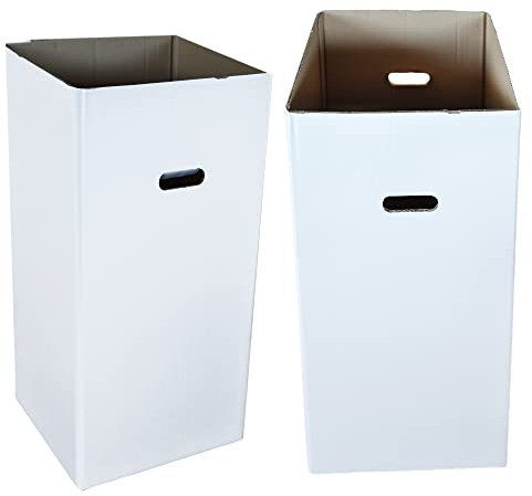 DUE ESSE S.N.C. DI SABATINI ALDO & C. PZ 5 CARTONE PORTA RIFIUTI CM 35 X 35 ALTI CM 70 CONTENITORE IN CARTONE RESISTENTE PER RACCOLTA DIFFERENZIATA, IMMONDIZIA E SPAZZATURA