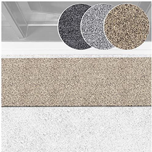 ANRO Schmutzfangteppich Matte Teppich Läufer Flurläufer Bodenbelag Schmutzfangläufer Sauberlaufmatte Meterware Dover Beige 40x120cm