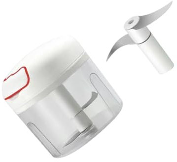 Mikinona Knoblauchwolf Mini Food Chopper Tragbarer Pp- 300ml Manueller Pull-zwiebel-chopper
