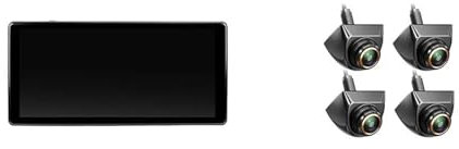 Rückfahrkamera Kabellos 10,36 Zoll 4-Kanal-Split-Screen-Blind-Spot-BSD-Alarm Onboard-DVR-Videorecorder-Monitor 170°AHD1080P-Kamera Für Wohnmobile, Lkws, Busse Rückfahrkamera(Monitor add 4pcs 899)