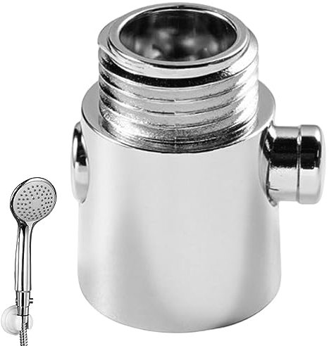 Ganquer Shower Shut Off Valve, Water Flo w Control Valve, Shower Head Flo w Control Replacement Part for Shower Head,Shower Arm and Hand Shower or Bidet Sprayer (silver)