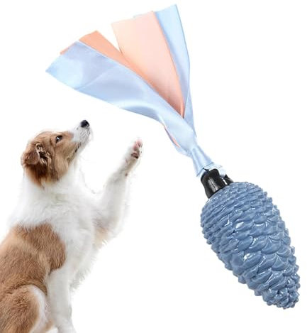 Hundespielzeug mit Tannenzapfen, quietschendes Seil, Kauspielzeug für Hunde mit Beißstreifen, langlebiges Haustierspielzeug für Welpen, weich und energieverbrauchend, Zahnspielzeug für Hunde,
