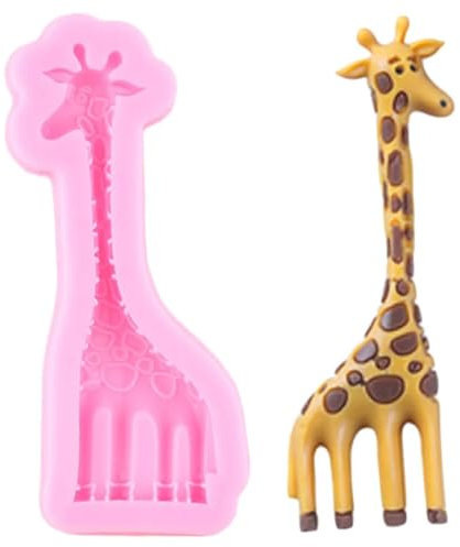 Silikon-Backform, 12 x 4,6 cm, Giraffen-Silikonform, Tiere, Geburtstag, Süßigkeitenform, Schokoladenformen, Fondant, Kuchen, Dekorationswerkzeuge