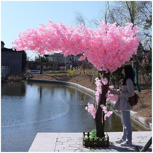 1.2 * 1m,Árboles De Cerezo Artificiales, Cerezo Artificial Rosa, para Fiestas En Interiores y Exteriores, Restaurantes, Centros Comerciales, Plantas Artificiales