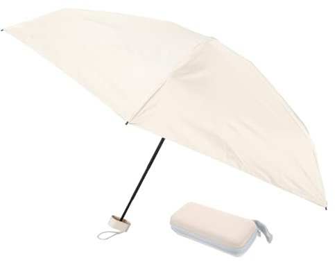 VALICLUD Parapluie Pliant Compact, Parasol Uv Portable, Tissu Polyester, Protection Solaire Et Pluie, Femme, Voyage Et Extérieur, Mini Format Léger Housse De Rangement
