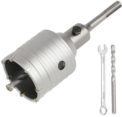 60MM Bohrkrone Set Mit SDS Plus Adapter 110mm Und Zentrierbohrer 2x8x110mm,Lochsäge 60mm Dosensenker Hohlbohrkrone,Bohrkrone Steckdose Für Mauerwerk Und Beton