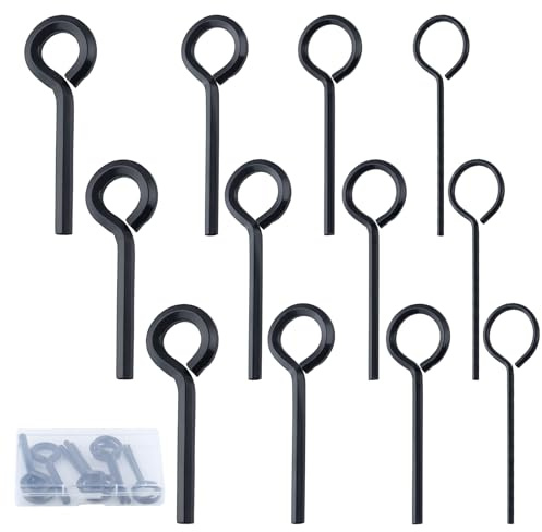 SPEEDWOX 12 chiavi esagonali standard a brugola con anello completo da 5/64 pollici 1/8 pollici 5/32 pollici 7/32 pollici stile portachiavi chiavi dogging set per dispositivi di uscita antipanico