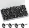 320 chiodi per tappezzeria, puntine da disegno, per mobili, letto, decorazione – 11 x 17 mm (nero)